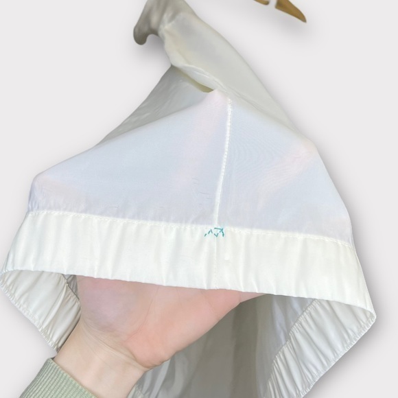 Vintage 50s 60s Ivory‎ White Slip Dress Embroidered Floral Lace Unbranded - Picture 7 of 7